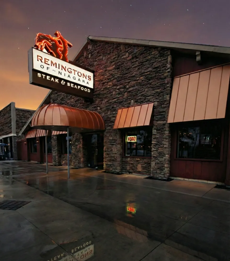 Remingtons of Niagara restaurant exterior on Victoria Avenue